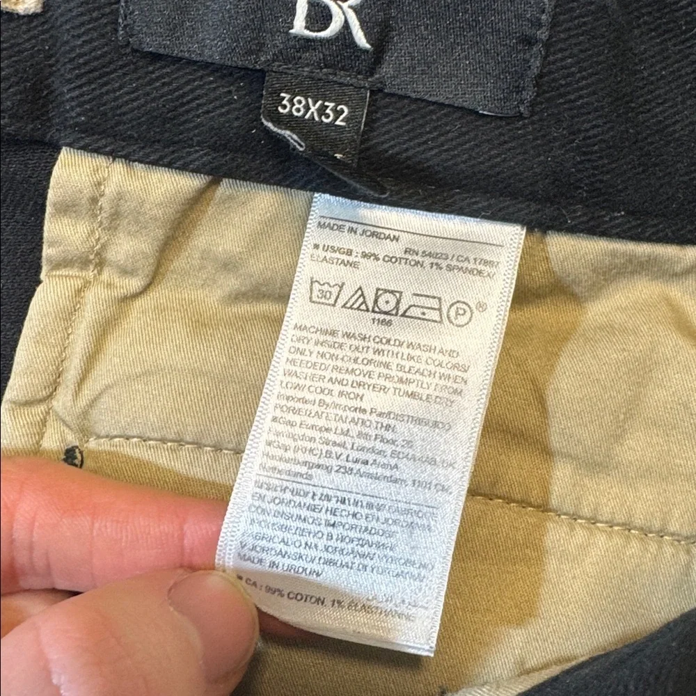 Banana Republic mens 38x32 slim fit black cotton  vintage style cargo pants EUC
